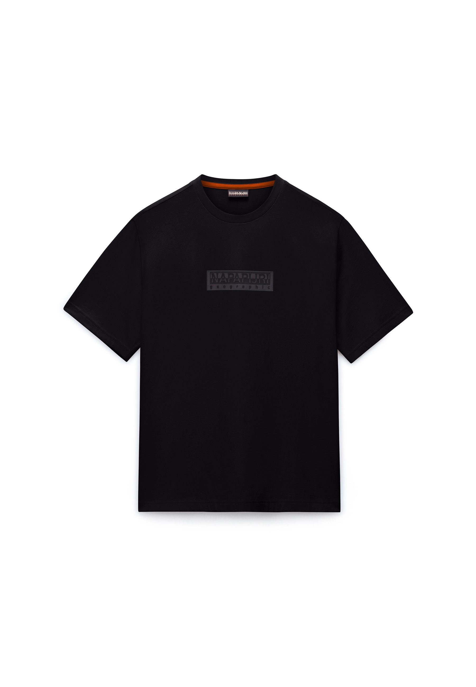 Napapijri T-Shirt BOX LOGO Kurzarmdesign, mit Rundhalsausschnitt, aus Baumwolle – Bild 5 von 5