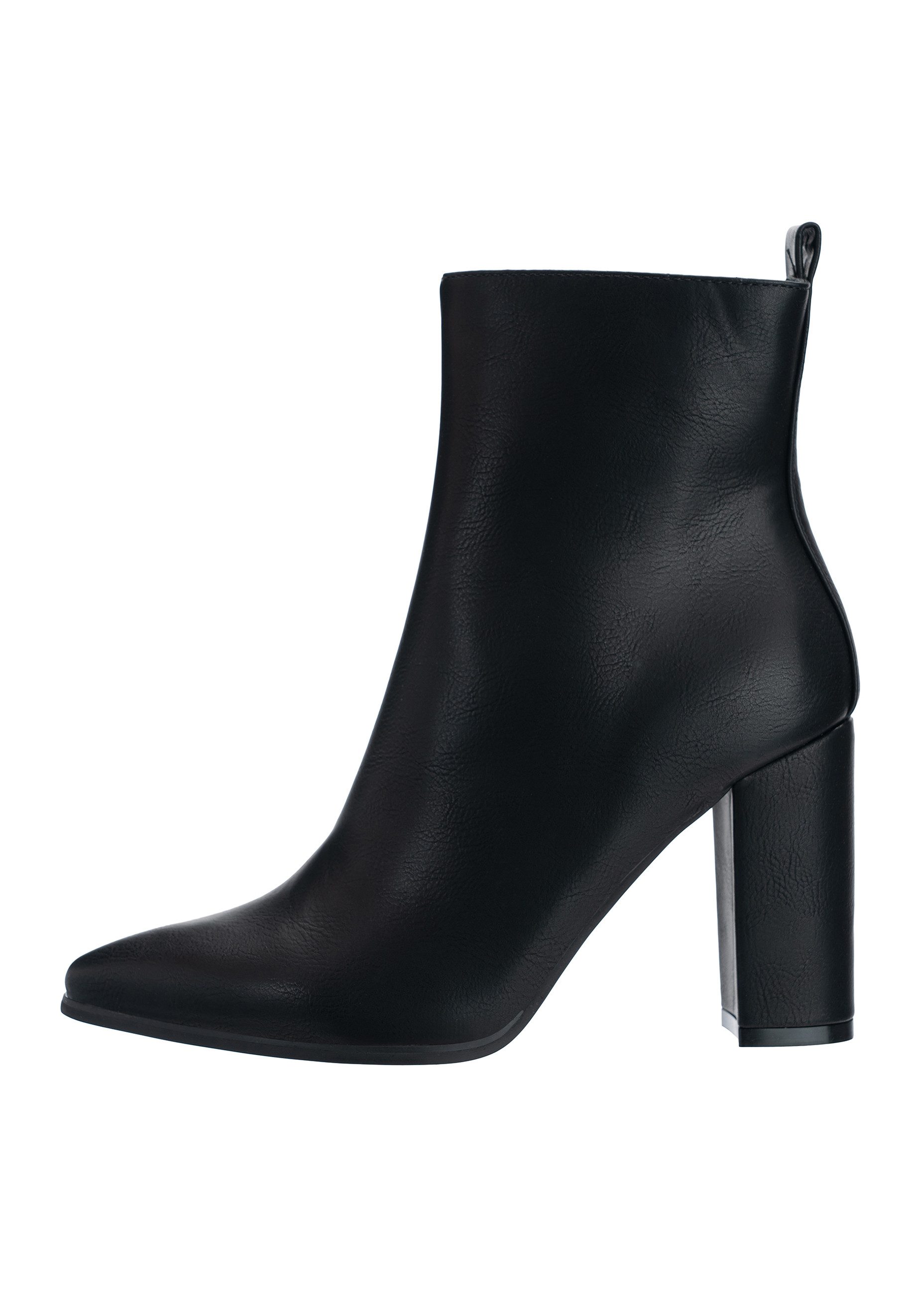 Salinyang Damen Stiefeletten Ankle Boots Spitz mit modernem Blockabsatz Stiefelette