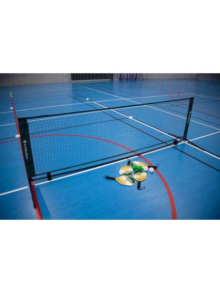 Carrington Pickleballschläger Pickleball-Set (4x Schläger, 4x Bälle, 1x Netz, 1x Tragebeutel)