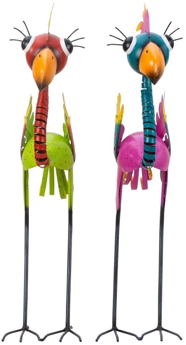 Geschenkestadl Tierfigur 2 Stück Vogel Figuren abstrakt bunt 64cm XL Dekora günstig online kaufen