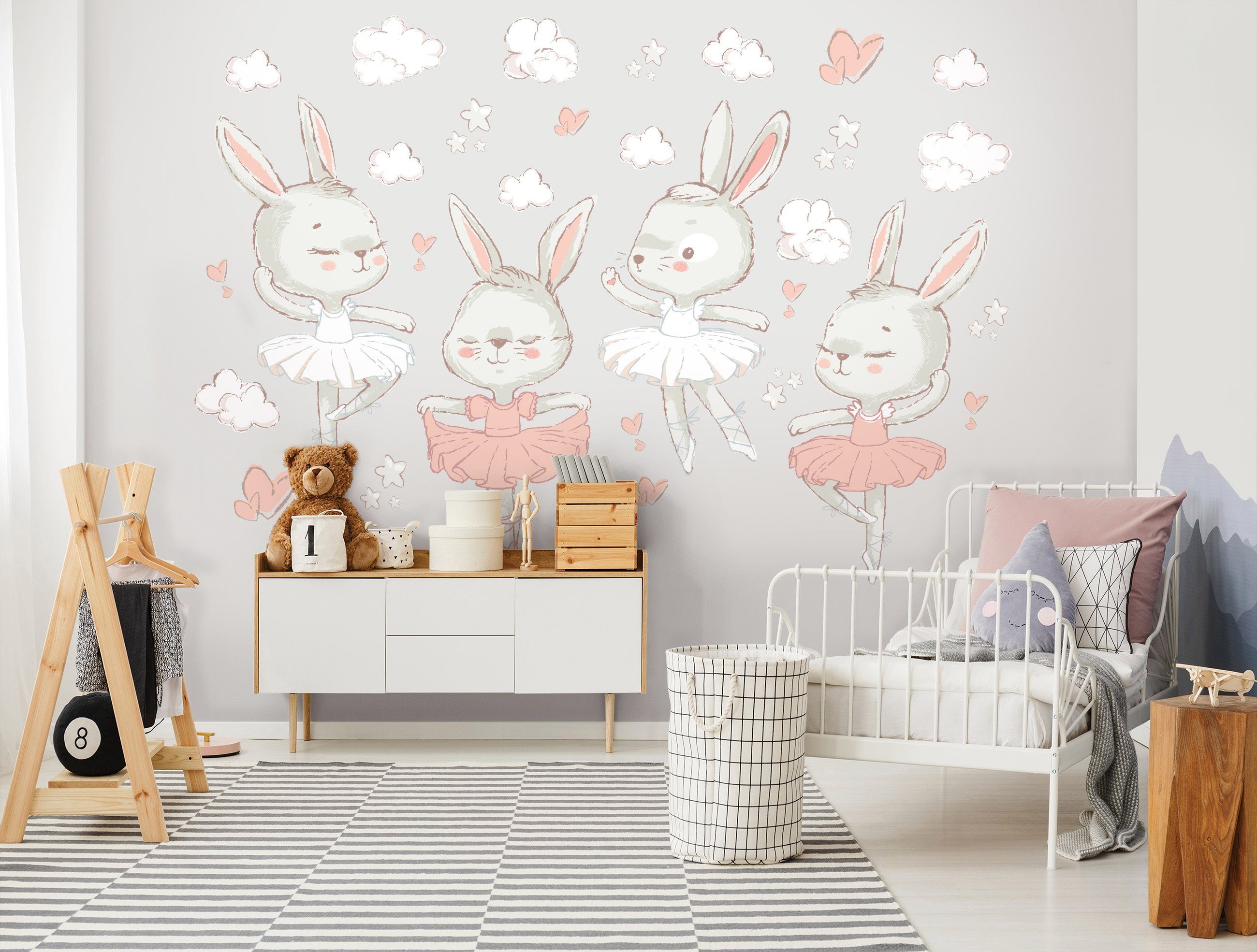 Wallarena Wandtattoo Natur - Mehrfarbig - Modern - Vlies - Wohnzimmer