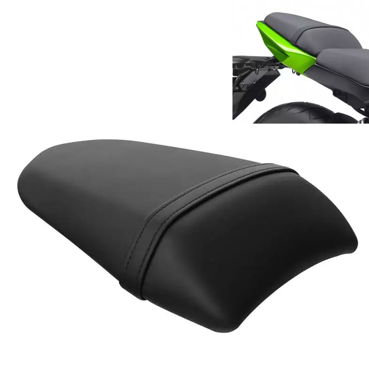 Zaddox Sitzbank Soziussitz / Beifahrersitz für Kawasaki ER-6f 12-16 schwarz
