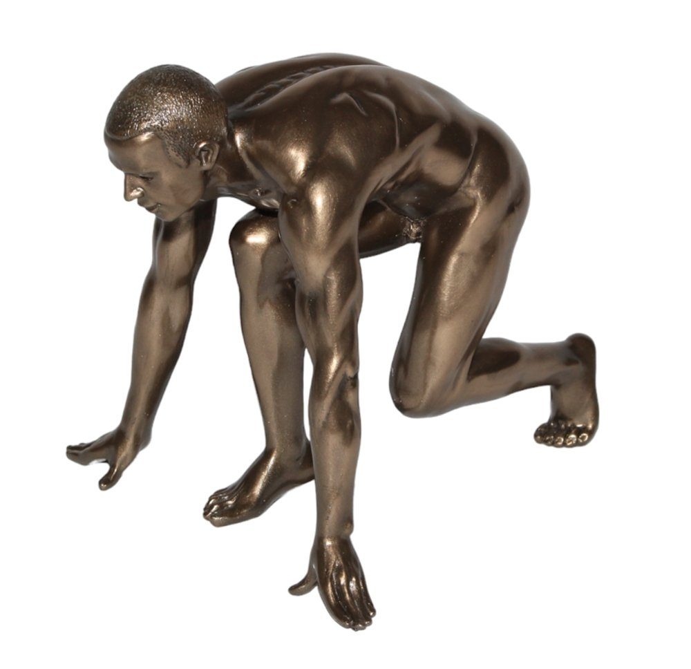 Parastone Dekofigur Deko Figur Body Talk Kollektion Nackter Mann Athlet kniend H 13 cm
