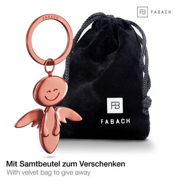 FABACH Schlüsselanhänger Schutzengel Smile - Engel Anhänger aus Metall - Geschenk Glücksbringer