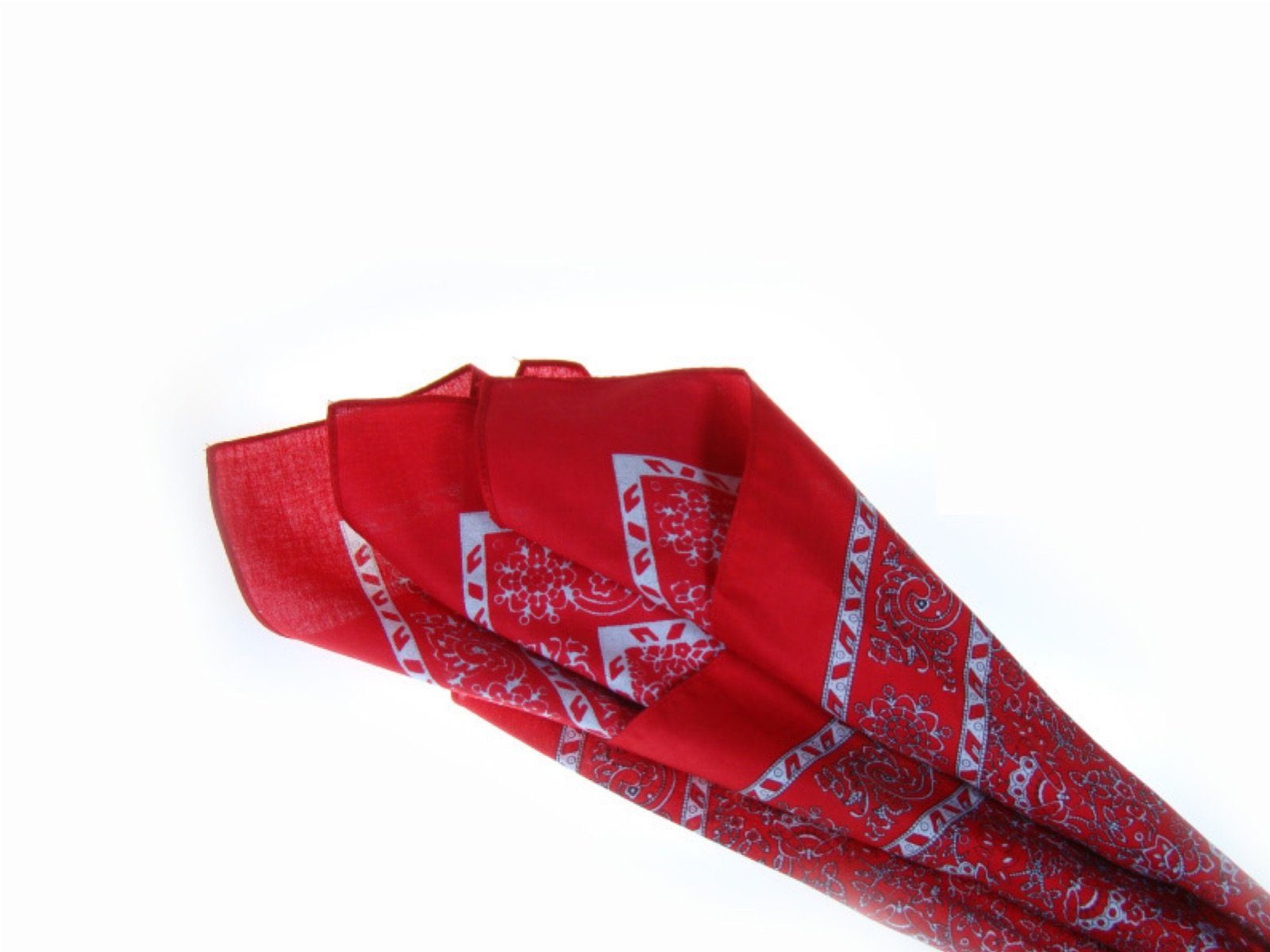 LK Trend das modische Bandana, Rot bleibt Design Trend im & Nickituch Kopftuch Style