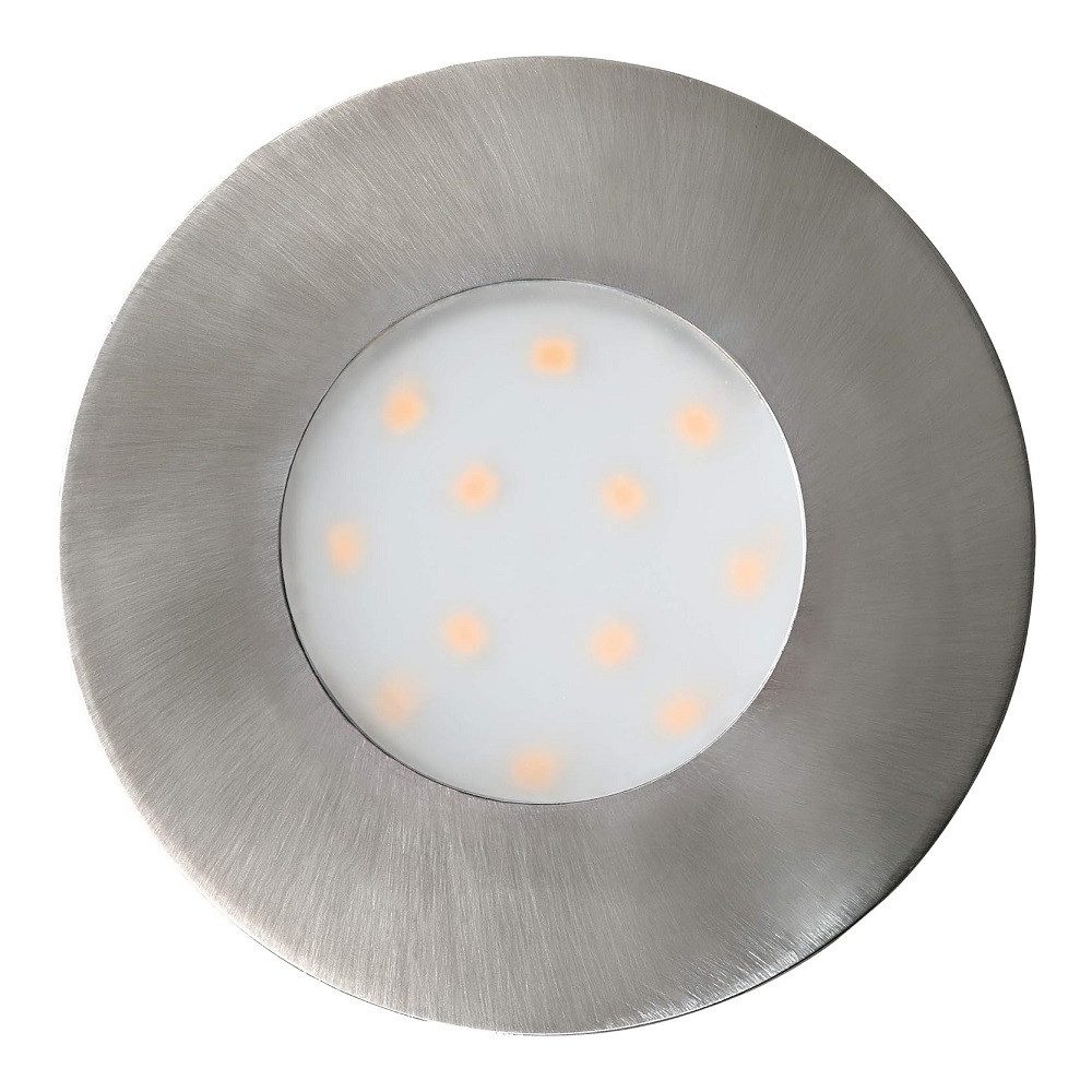 EGLO LED Einbauleuchte 96415 Einbauleuchte "PINEDA-IP" nickel-matt 78x78x45mm 500lm 3000K 6W