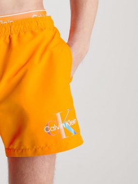 Calvin Klein Swimwear Badeshorts MEDIUM DOUBLE WB mit doppeltem Bund