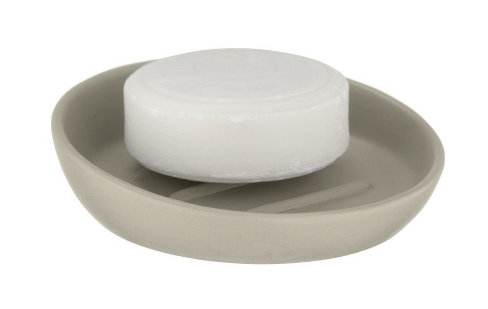 Harz Seifenschale Selbstentleerend - Sandstein Optik Seifenhalter Mit Bambus Chip Für Bad & Dusche