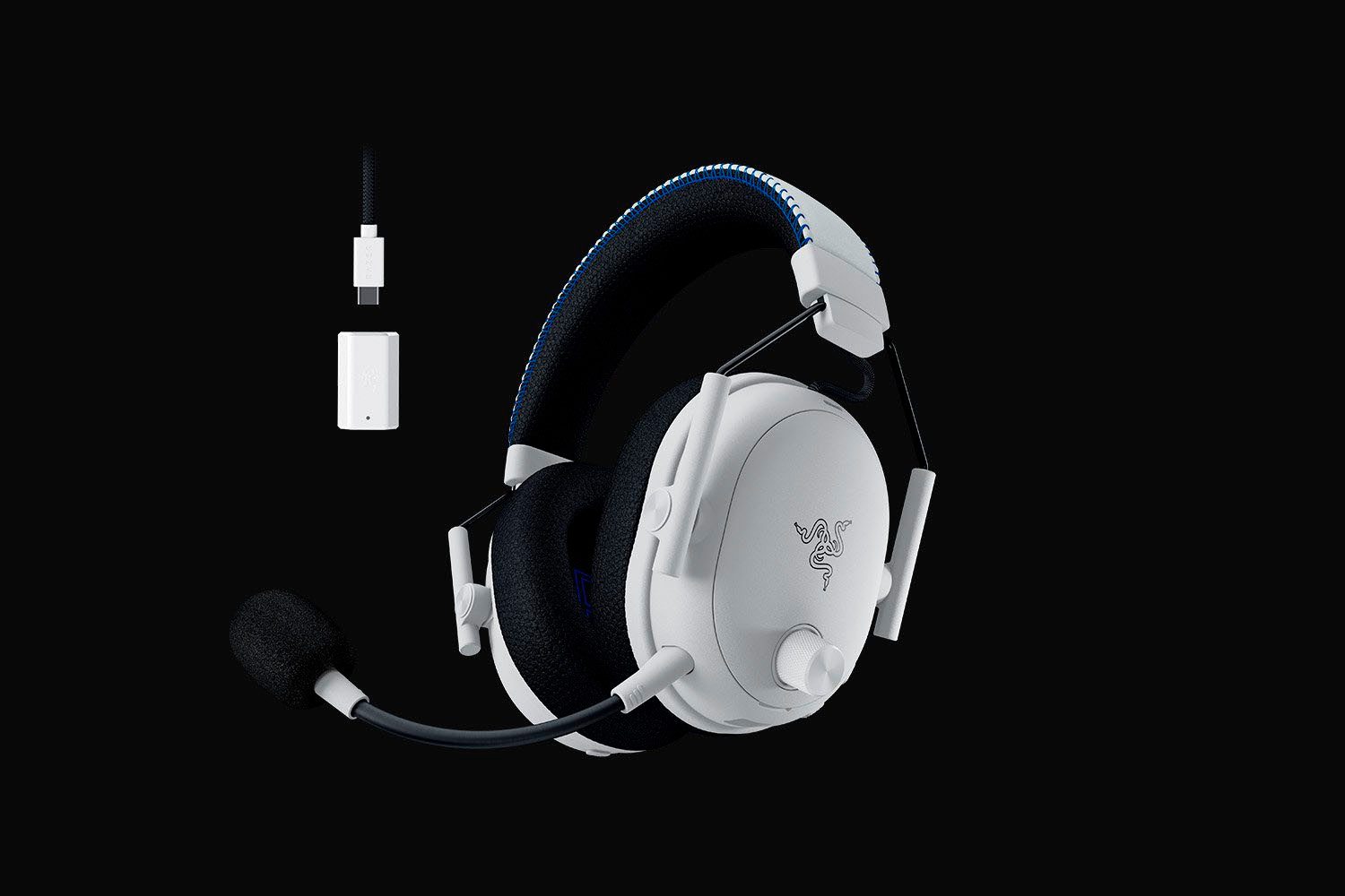RAZER BlackShark V3 Pro for PlayStation - White Kopfhörer (Rauschunterdrückung, Bluetooth)