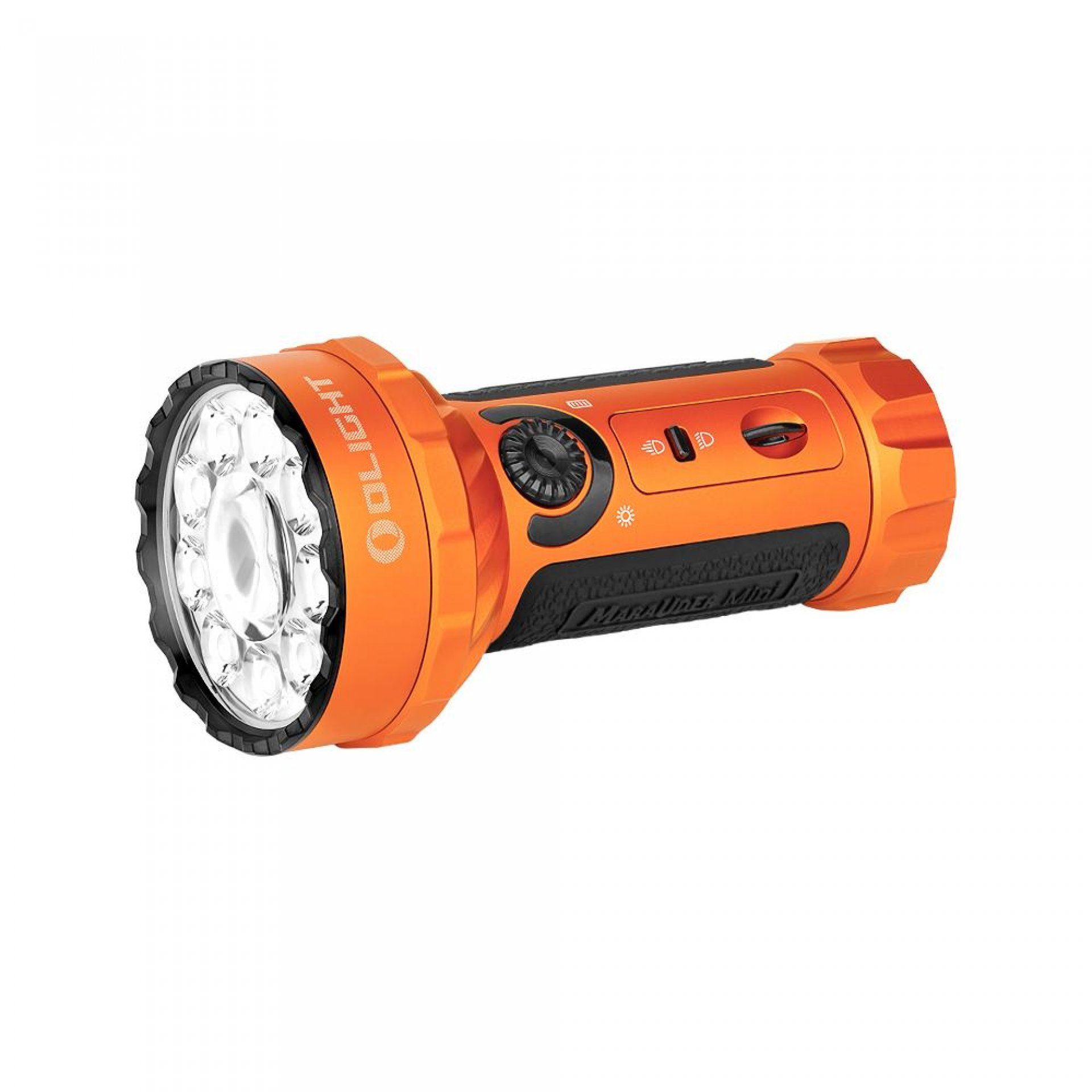 OLIGHT LED Taschenlampe Marauder Mini Leistungsstarke Taschenlampe, 7000  Lumen 600 Meter, Wiederaufladbar, mit Strahler und Flutlich