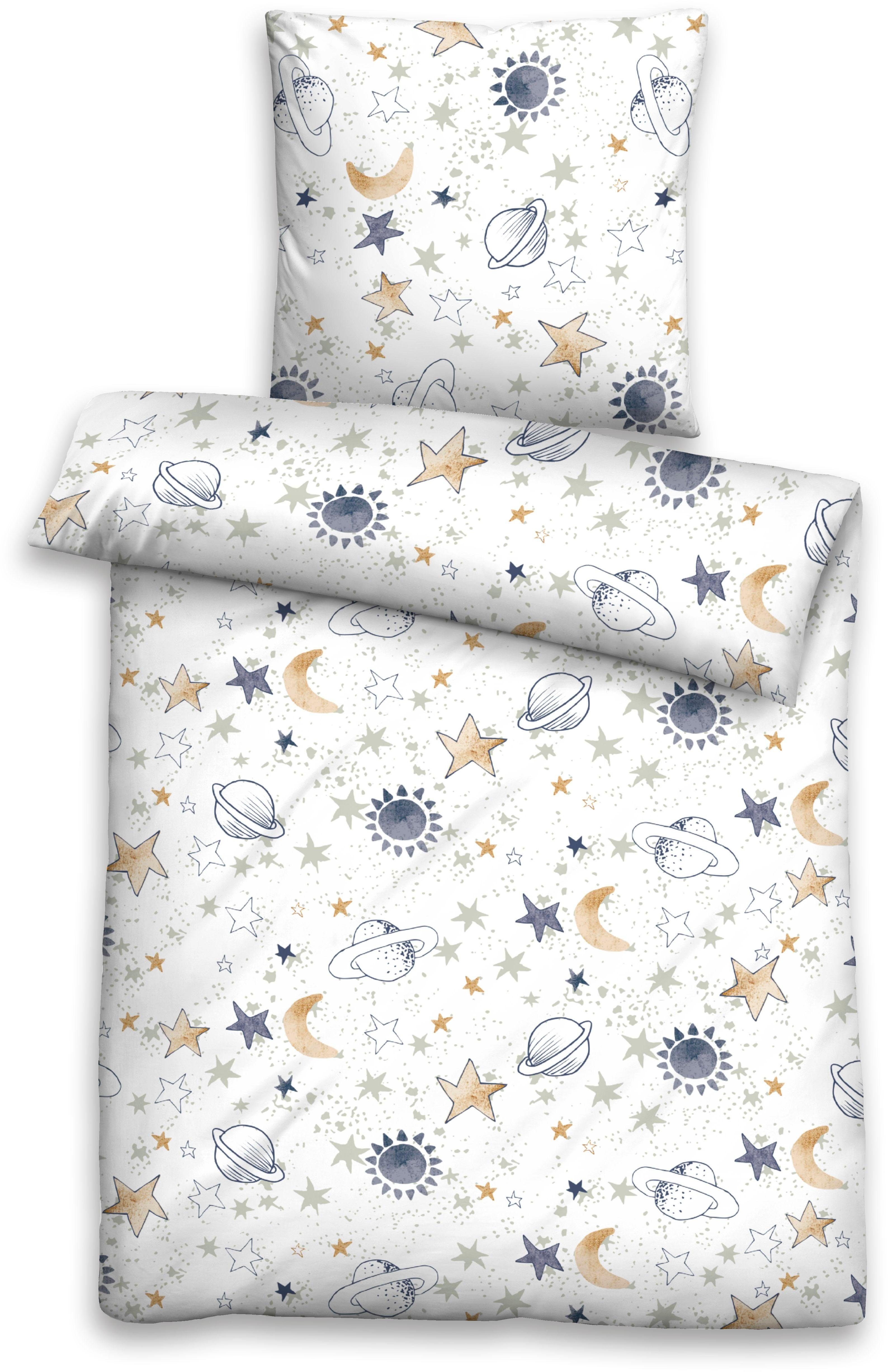 Biberna Kinderbettwäsche Heleni in Gr. 100x135 oder 135x200 cm, für Kinder, günstig online kaufen