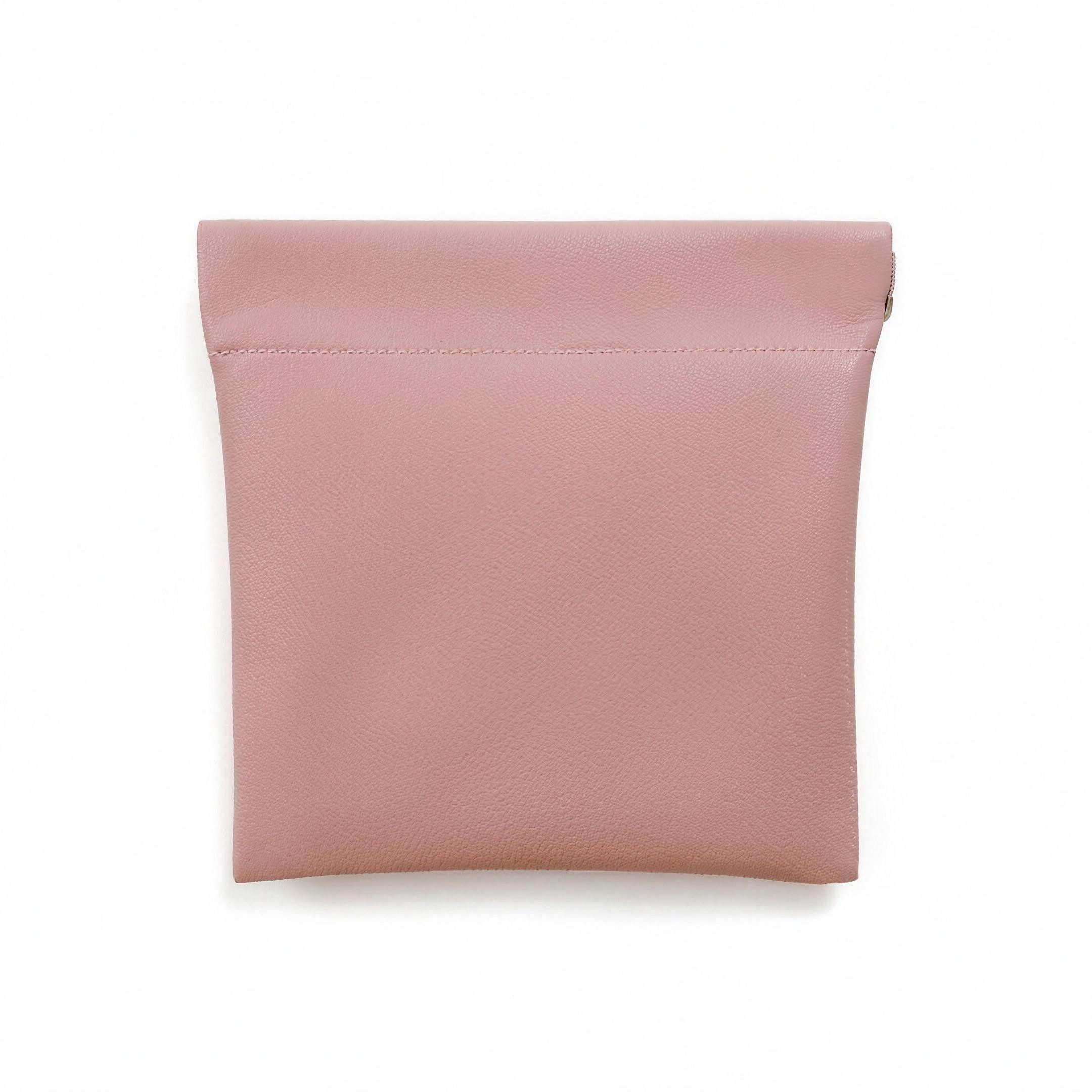 H-basics Kosmetiktasche Tampon Binden Etui 13x13 cm Rosa Snap-Verschluss
