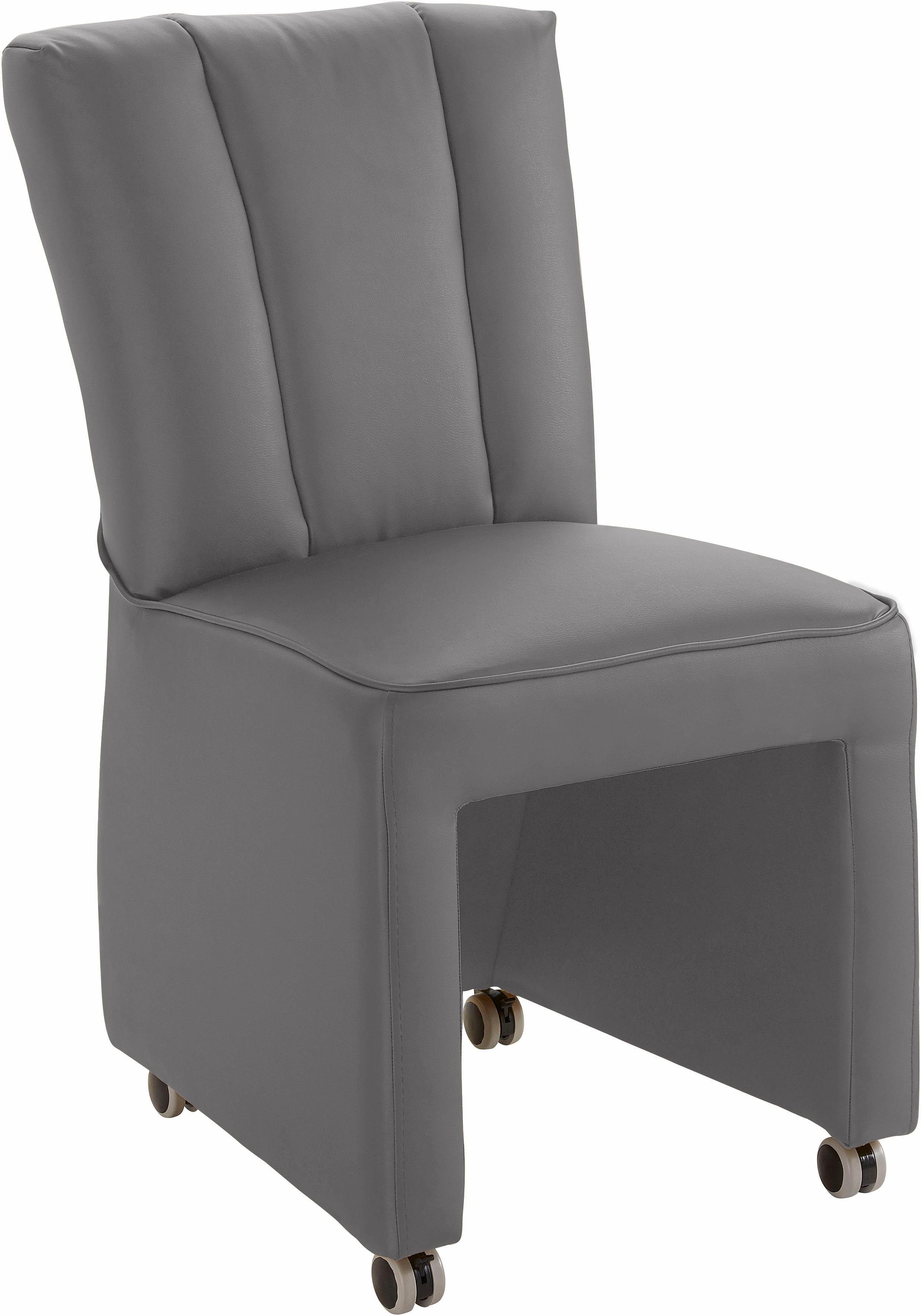 exxpo - sofa fashion Sessel Costa, Loungesessel, Hochlehnsessel, auf Rollen, Komfortsitzhöhe 53cm, kompakt und bequem, Breite 52 cm
