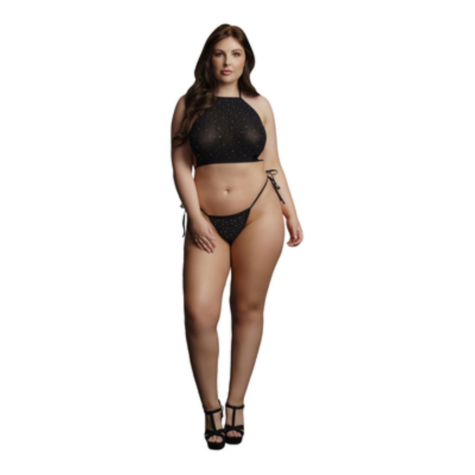 Set: Ouvert-BH Le Désir by Shots - Festive Rhinestone Top and Tho