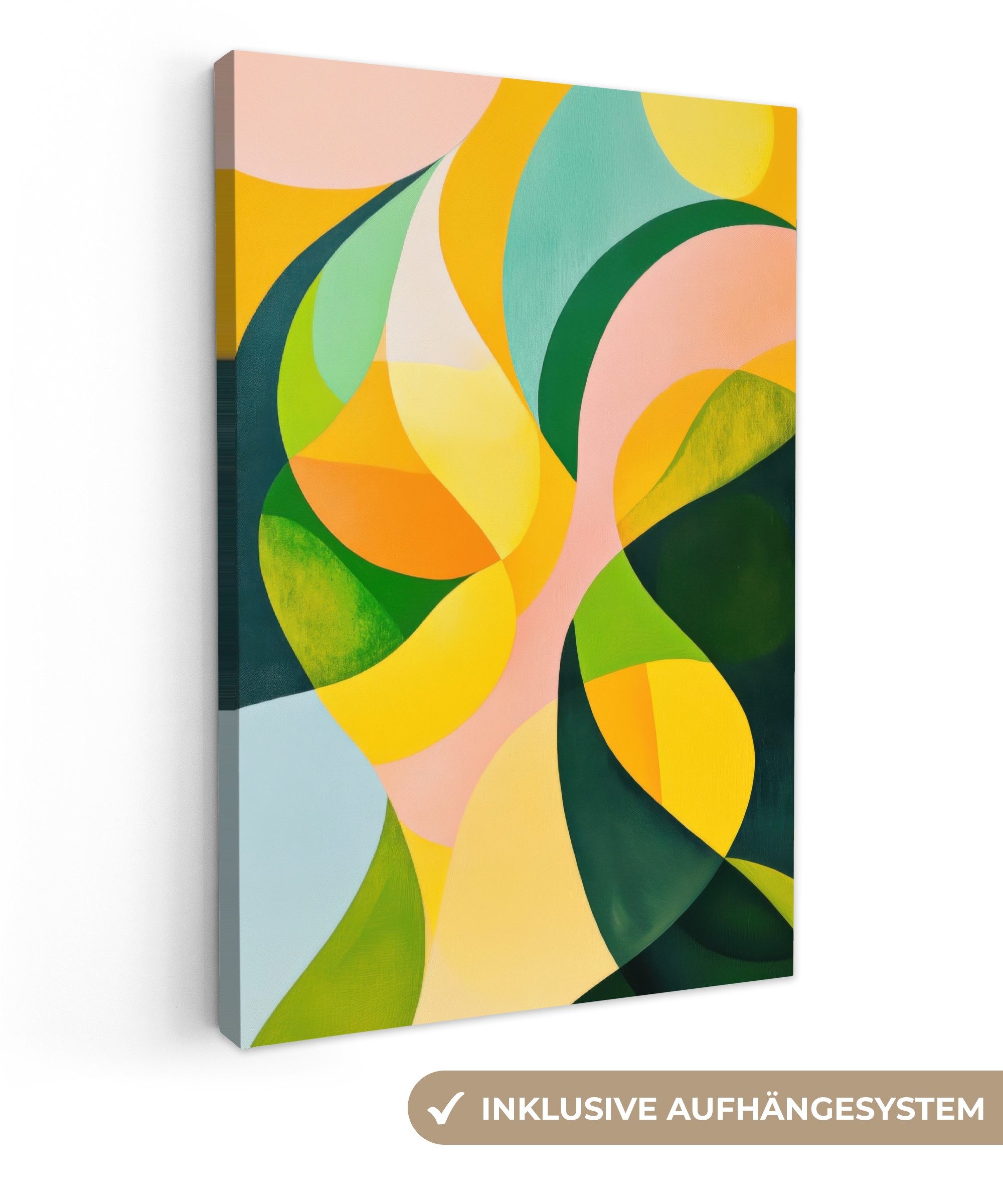 OneMillionCanvasses® Leinwandbild Abstrakt - Gelb - günstig online kaufen