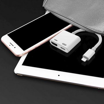 Retoo Lightning HDMI Adapter Konverter Kabel für Apple iPhone iPad 1080P Adapter HDMI zu Lightning, Kompakte Abmessungen, Plug & Play, Modernes Design