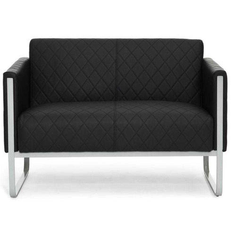 hjh OFFICE Sofa Lounge Sofa ARUBA STEP Kunstleder mit Armlehnen, 1 St, Loungesofa Couch, bequem gepolstert
