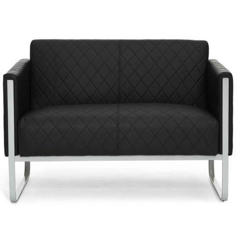 hjh OFFICE Sofa Lounge Sofa ARUBA STEP Kunstleder mit Armlehnen, 1 St, Couch, bequem gepolstert