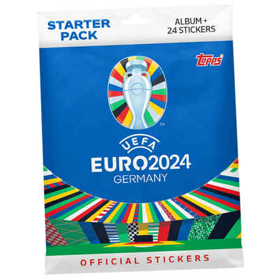 Topps Sticker Topps UEFA EURO 2024 Sticker - Fußball EM Sammelsticker - 1 Starter, (Set), UEFA EURO 2024 Sticker - 1 Starter