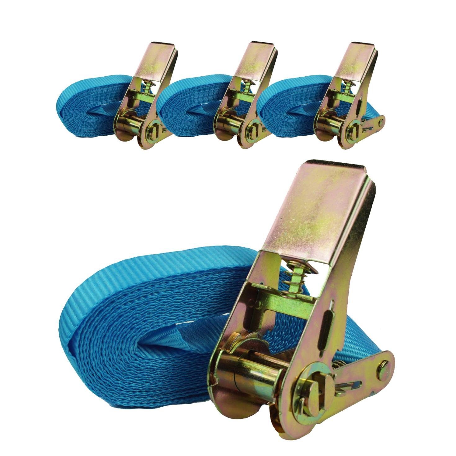 Spanngurt 4x Profi Ratschen Spanngurt Spanngurte Zurrgurt 1-tlg 4m 0,8t 0,8to