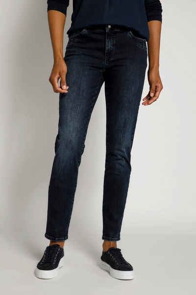 Gina Laura Regular-fit-Jeans »Jeans Julia schmale Passform Taschen Ziernähte«