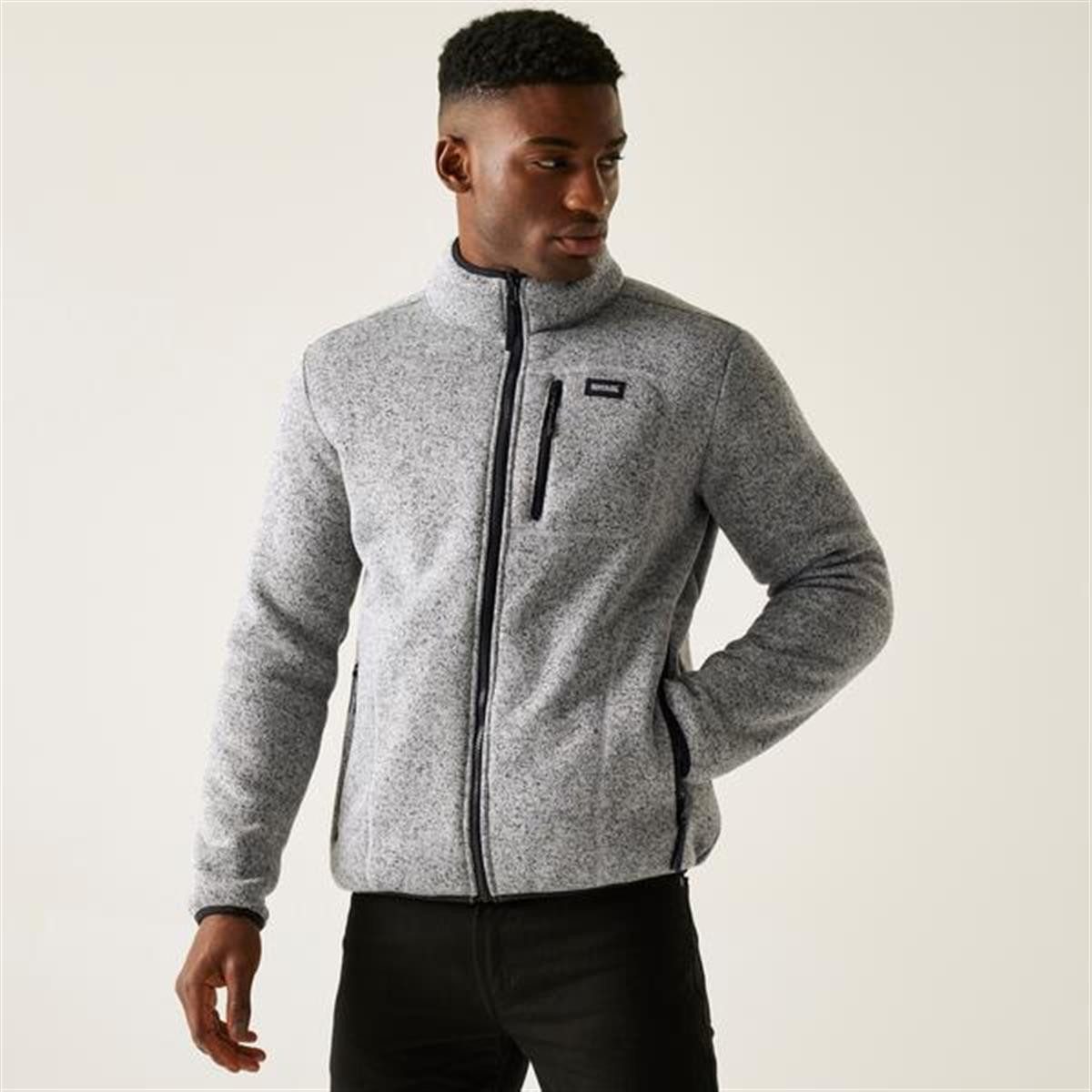 Regatta Fleecejacke Herren Melierte Strick Fleece Jacke - Barlee