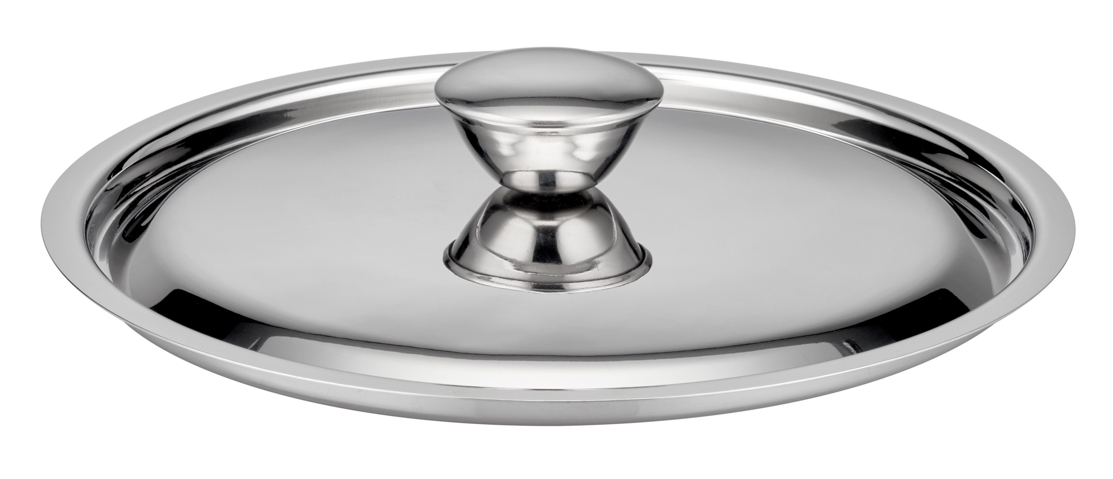 GSW Servierschale flache Beilagen- und Servierschale mit Deckel, Edelstahl, (1-tlg), Beilagen- und Servierschale aus Edelstahl 18/8 – vielseitig einsetzbar