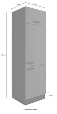 OPTIFIT Kühlumbauschrank Palma Breite 60 cm, Nischenmaße B/T/H 56,7/55,5/88 cm