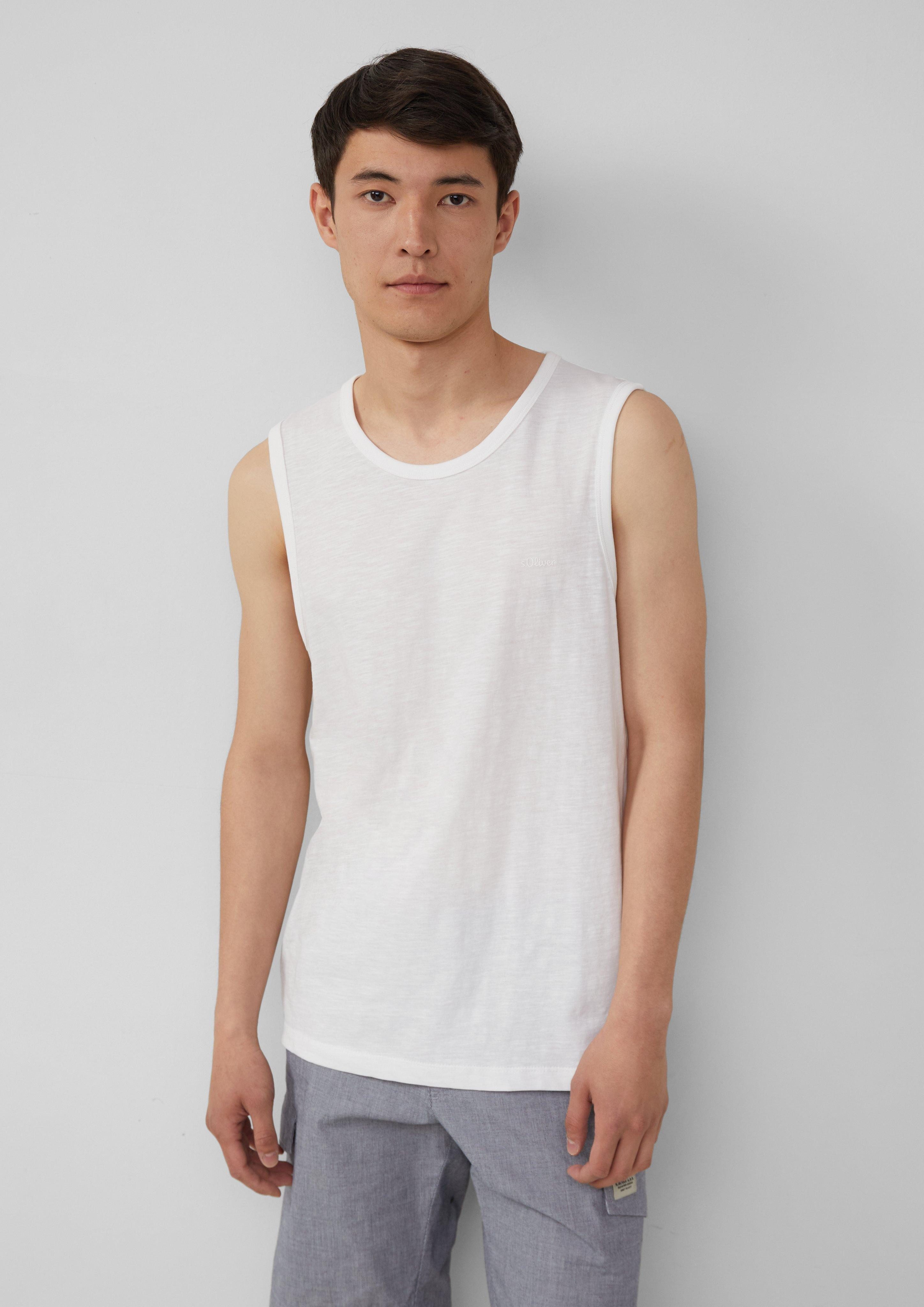 s.Oliver Shirttop Tanktop mit Flammgarnstruktur und günstig online kaufen