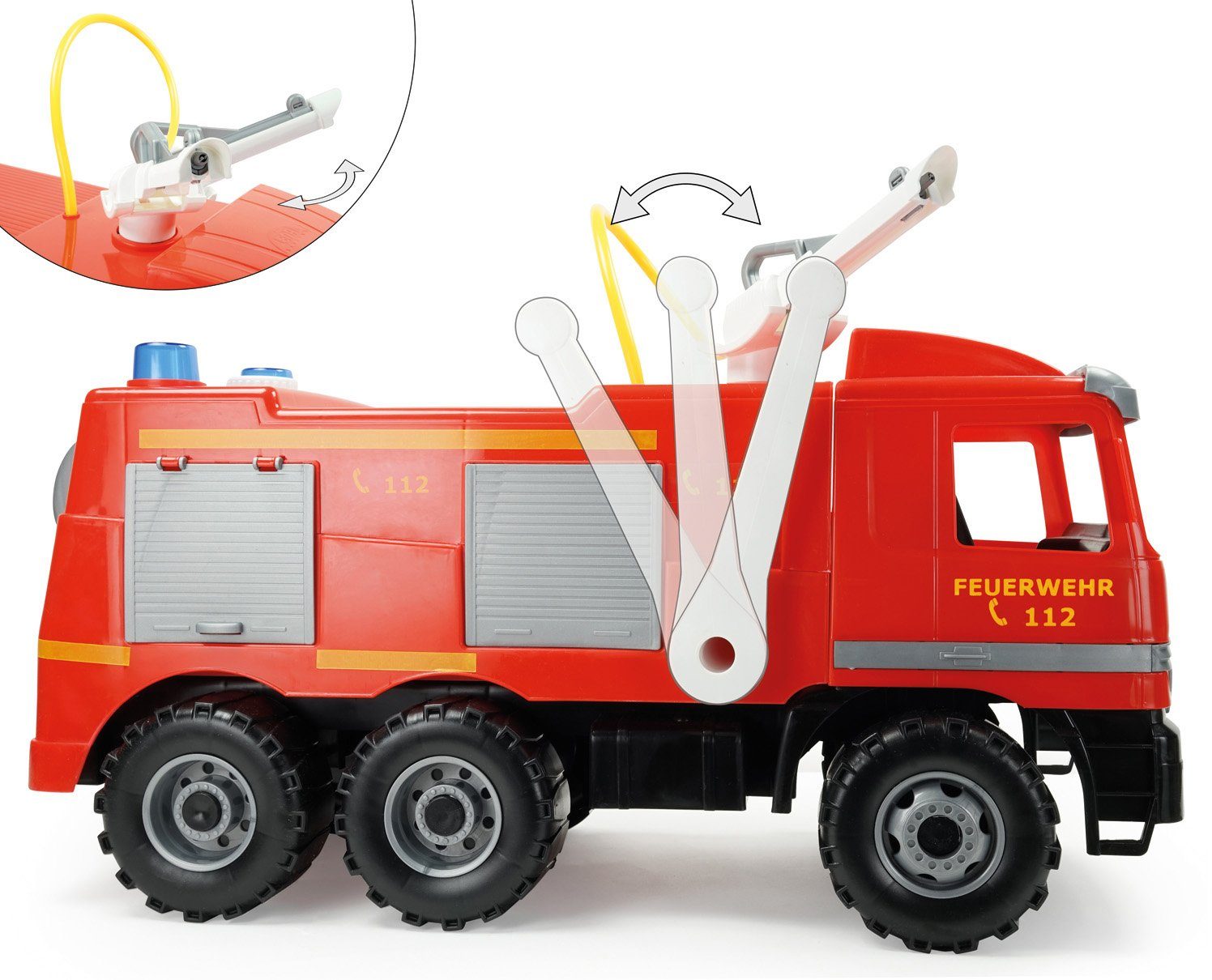 Lena® Spielzeug-Feuerwehr Giga Trucks, Actros, Made in Europe günstig online kaufen