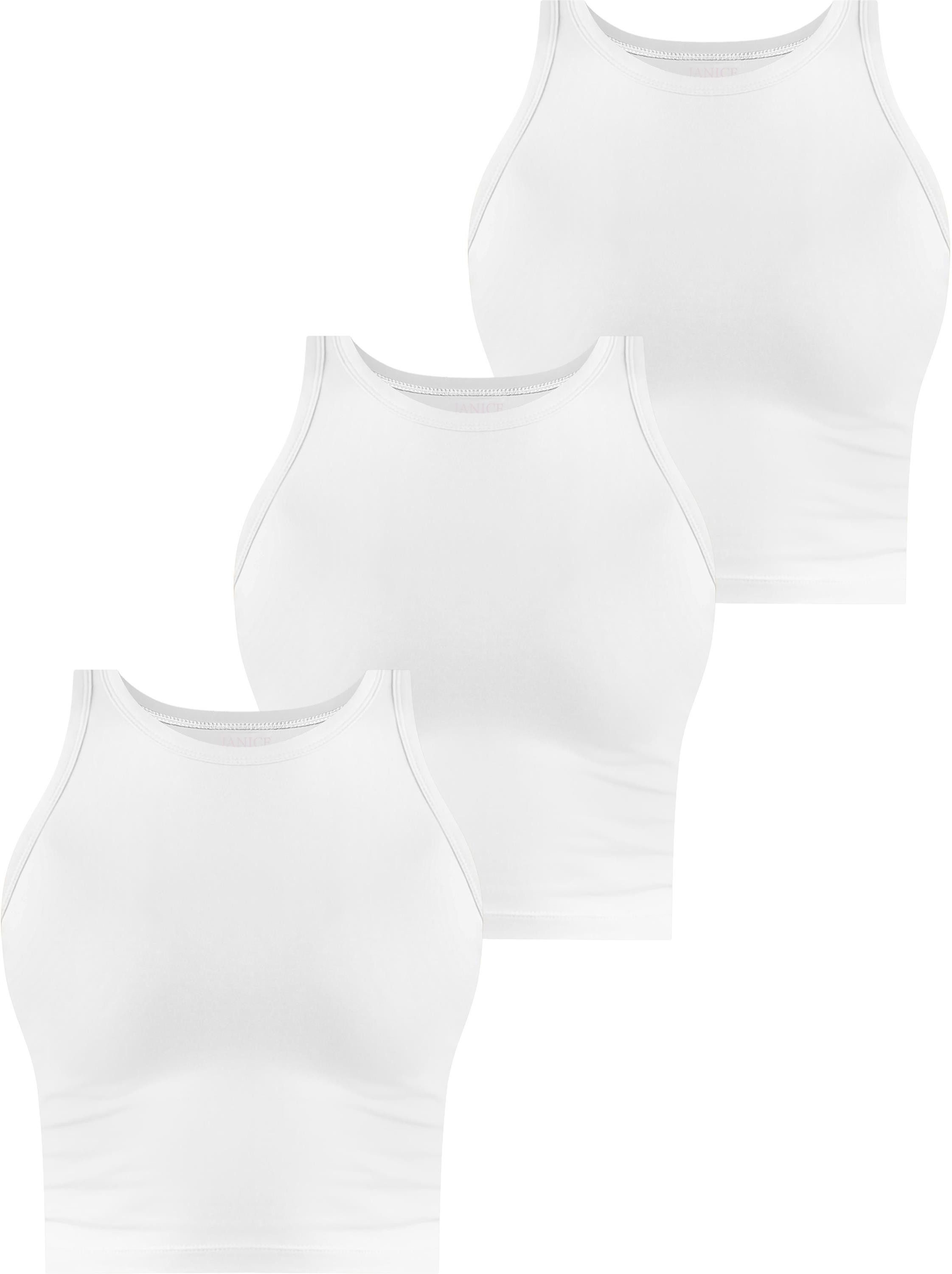 Janice Kurzarmshirt 3 x Damen crop günstig online kaufen