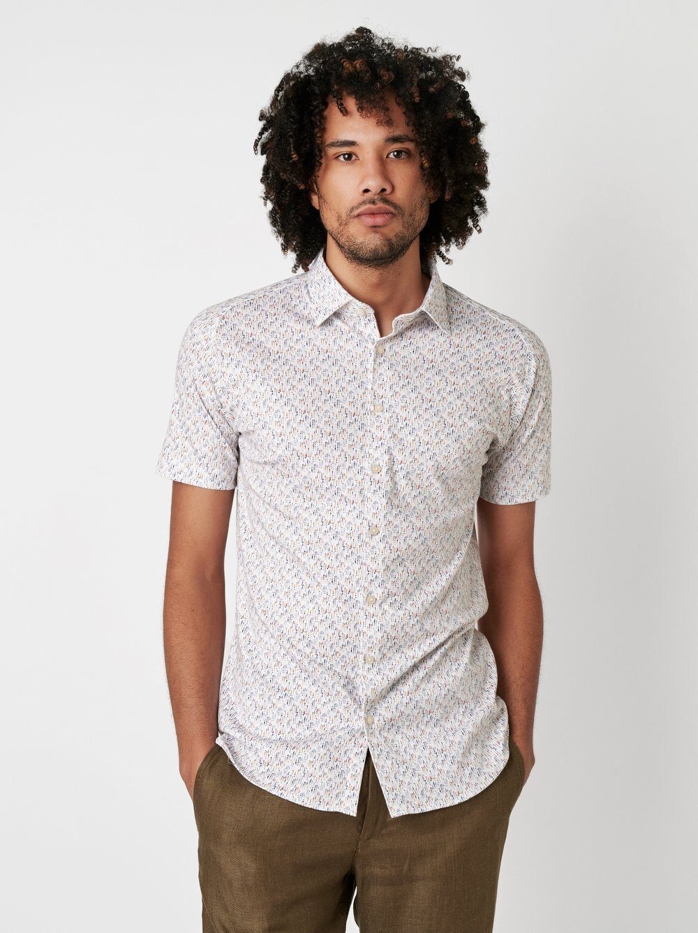 DESOTO Businesshemd Casual Kent mit Kent Kragen