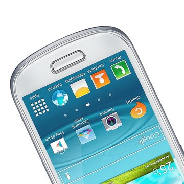 CoolGadget Schutzfolie Panzerfolie für Samsung Galaxy S3 Mini, (9H Härtegrad, 2x Schutzglas, 1xReinigungset), Displayfolie Panzer Schutzfolie 2 Stück für Samsung S3 Mini Glas Folie