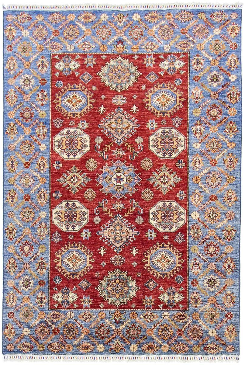 Orientteppich, 169x249 rechteckig, Handgeknüpfter Super Kazak Orientteppich Trading, Höhe: Nain 5 mm