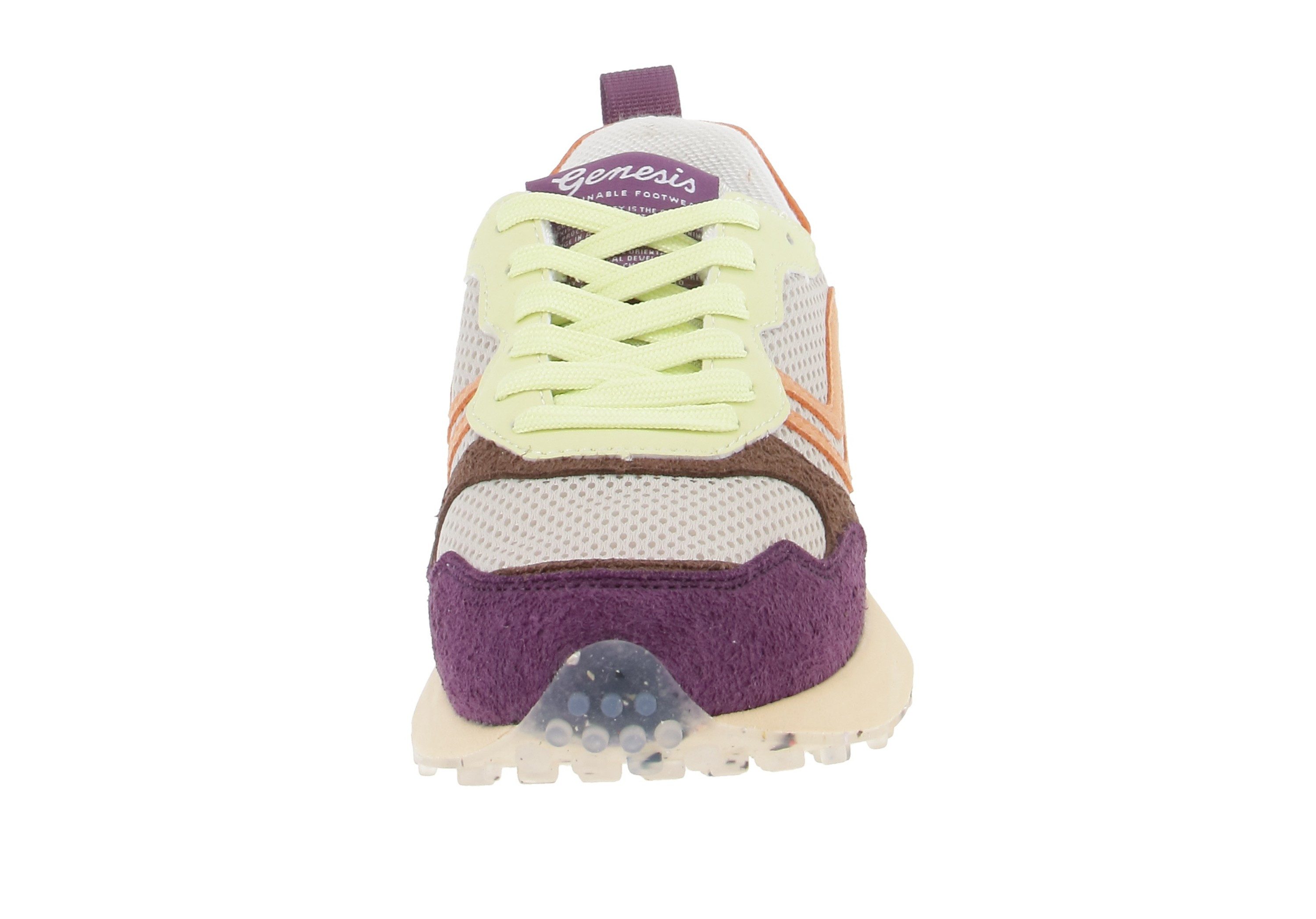 Genesis Footwear 1005450 G-Marathon Multi Mesh Hairy Lime-Amethyst-Apricot Sneaker