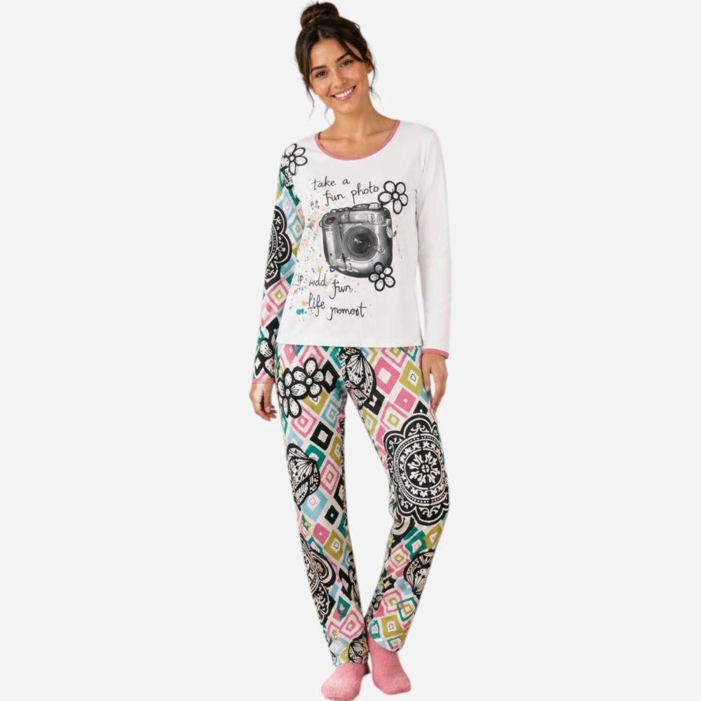 Desigual Loungehose Pant B&W Rombos von Desigual