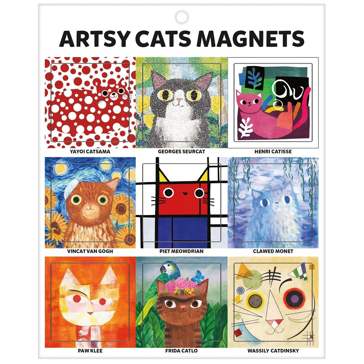 GALISON Dekomagnet Artsy Cats Magnets (Mudpuppy) günstig online kaufen