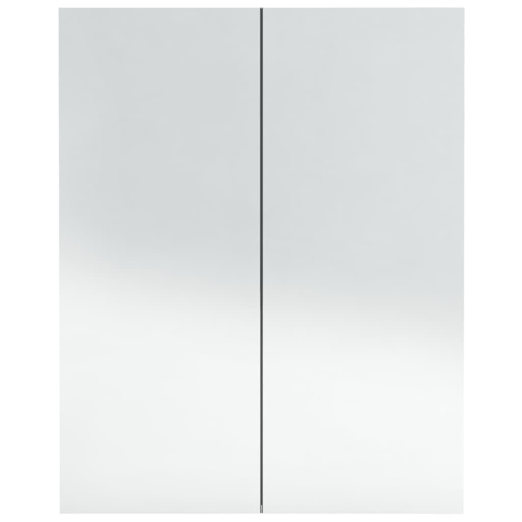 Bad-Spiegelschrank cm Badezimmerspiegelschrank vidaXL MDF 60x15x75 Anthrazit (1-St)