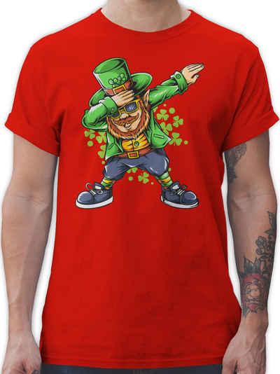 Shirtracer T-Shirt St Patricks Day Dabbing Leprechaun Kobold Kostüm St. Patricks Day