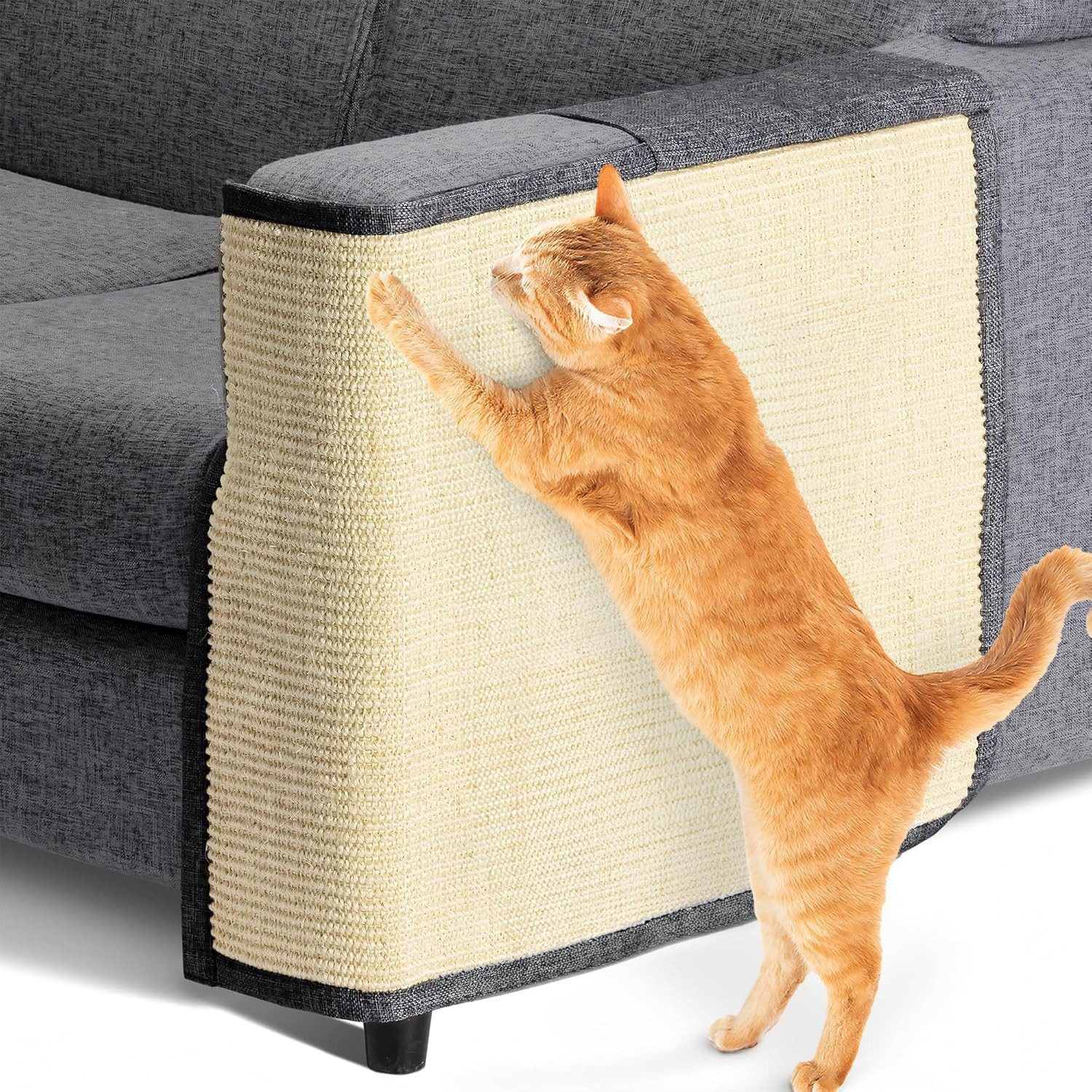 Navaris Kratzmatte Navaris Katzen Kratzmatte für Sofa und Wand 50x70 cm
