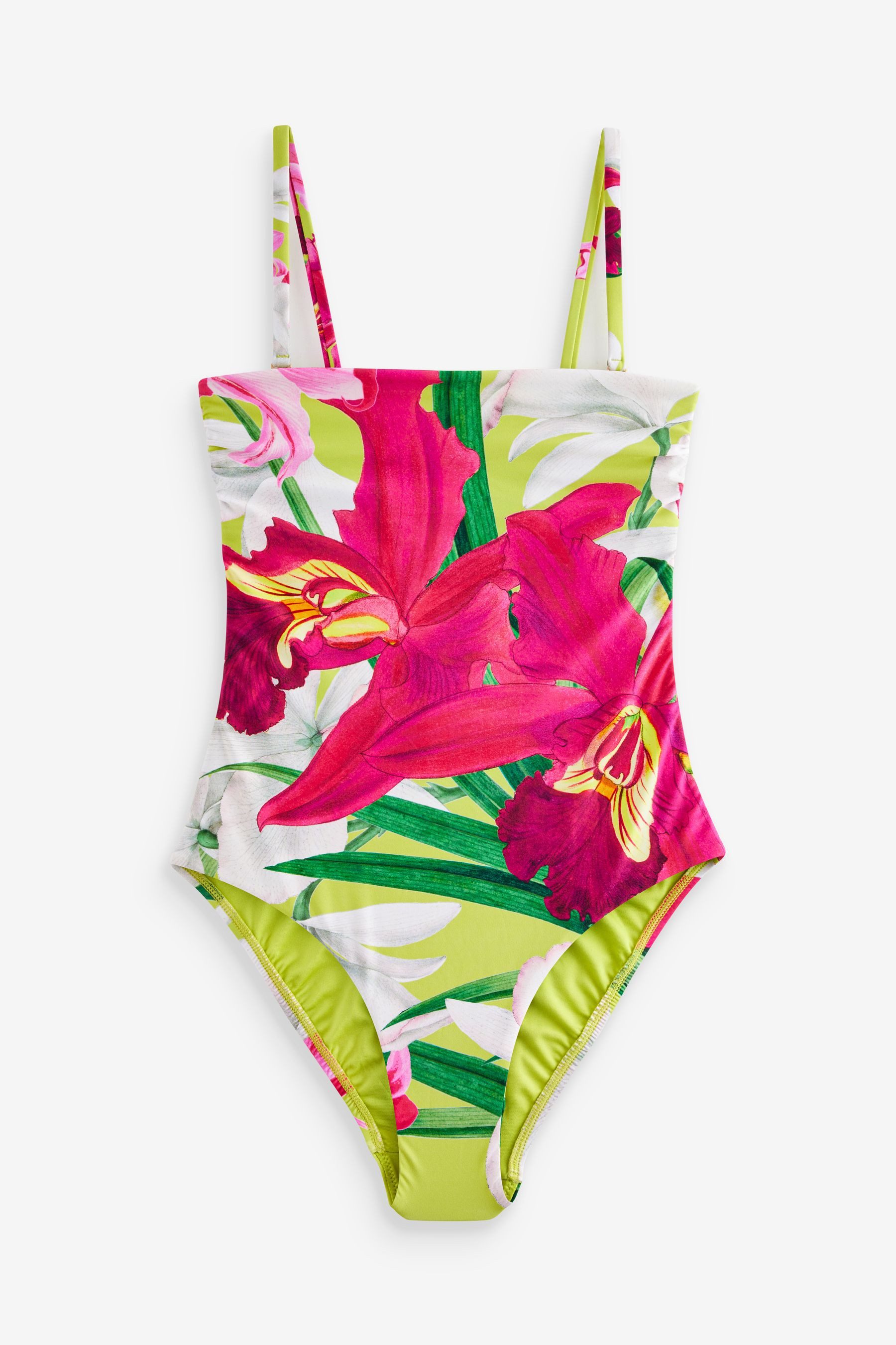 Next Badeanzug Kew Collection Bauchformender Bandeau-Badeanzug günstig online kaufen