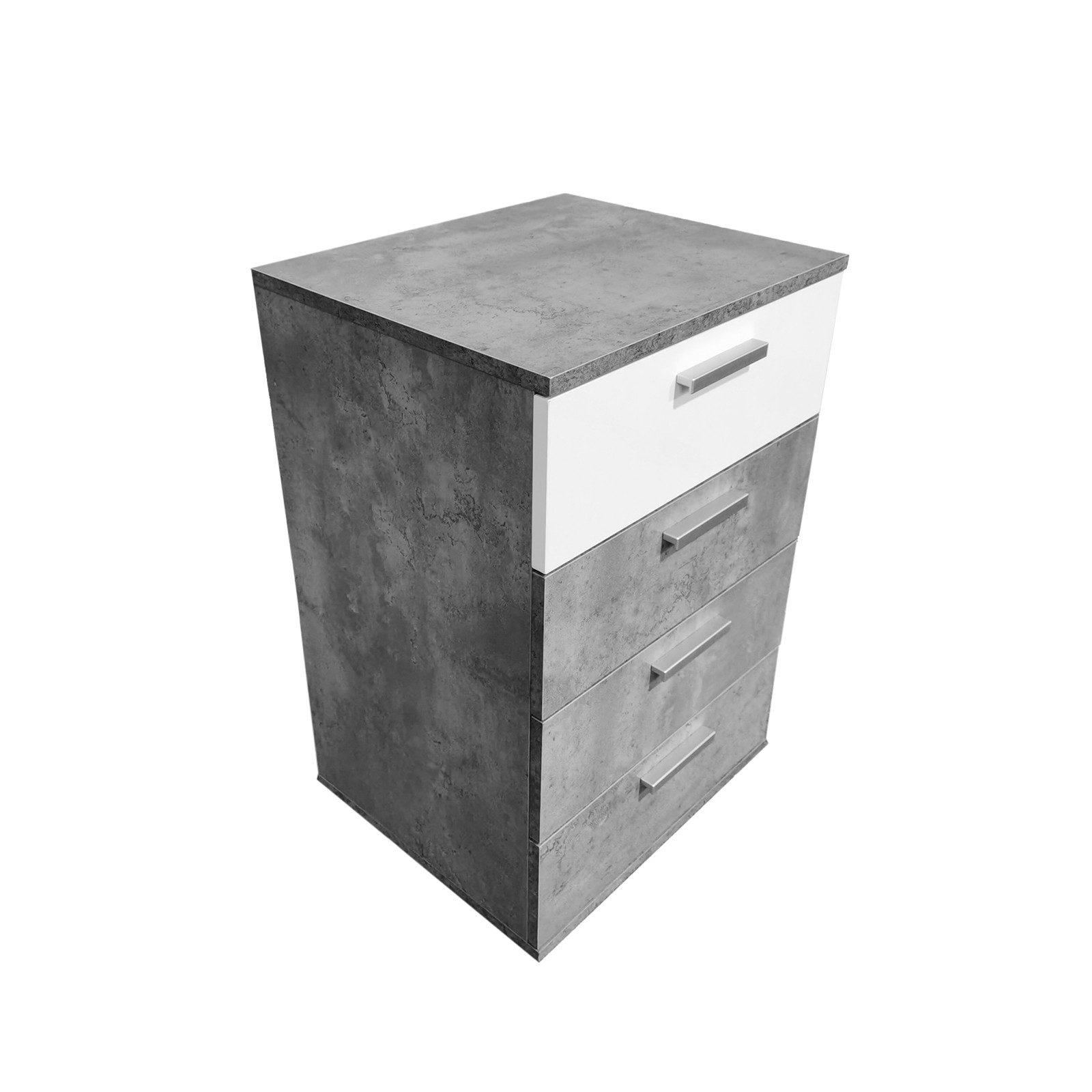 HTI-Line Nachtkommode Nachtschrank Nina mit 4 Schubladen (Stück, 1 St., 1 Nachtschrank ohne Dekoration), Nachttisch Nachtkommode Nachtkonsole