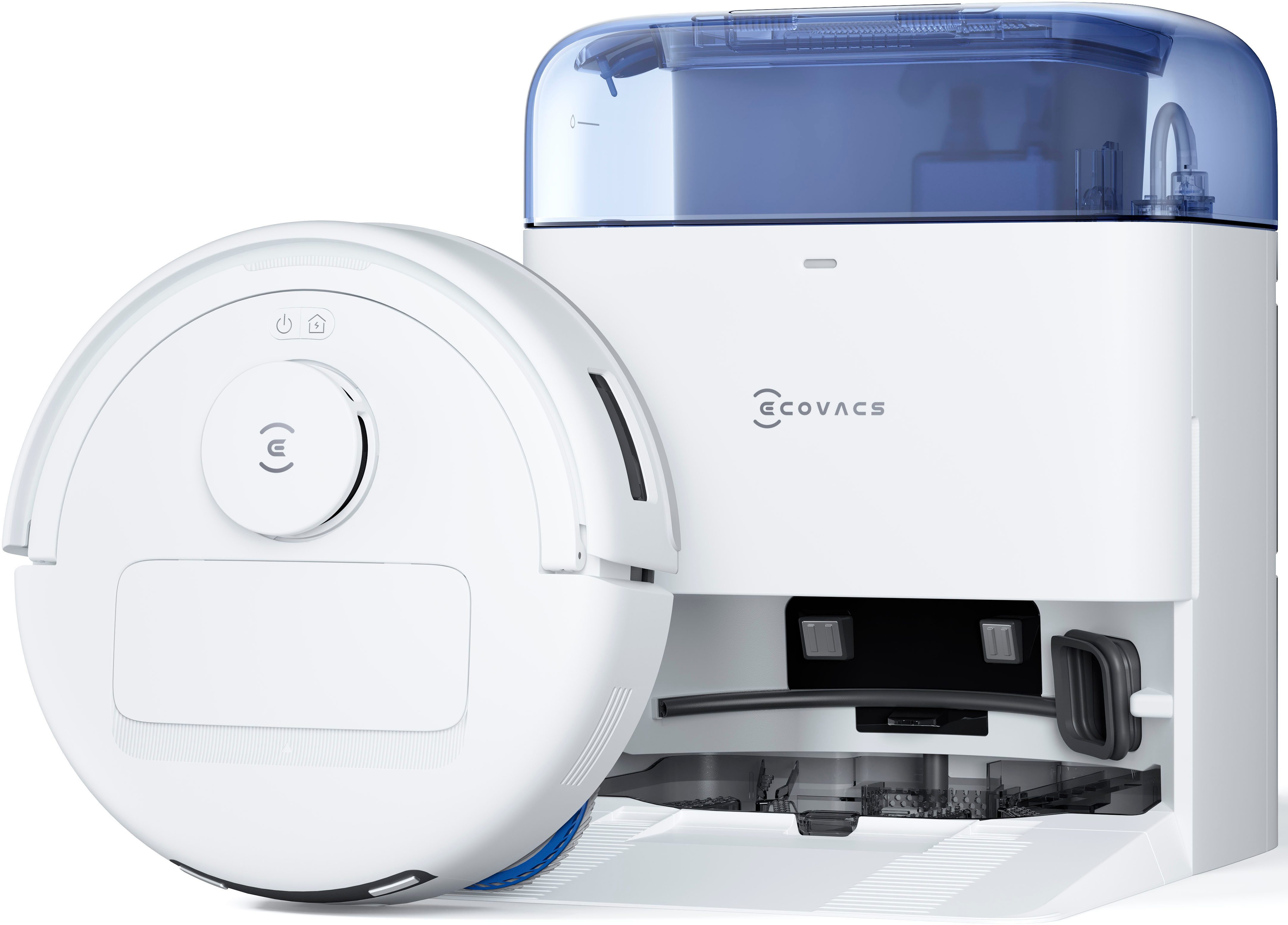 ECOVACS Saugroboter mit Wischfunktion, DEEBOT mini, mit Beutel, mit Heißlufttrocknung, mit automatischer Absaugung