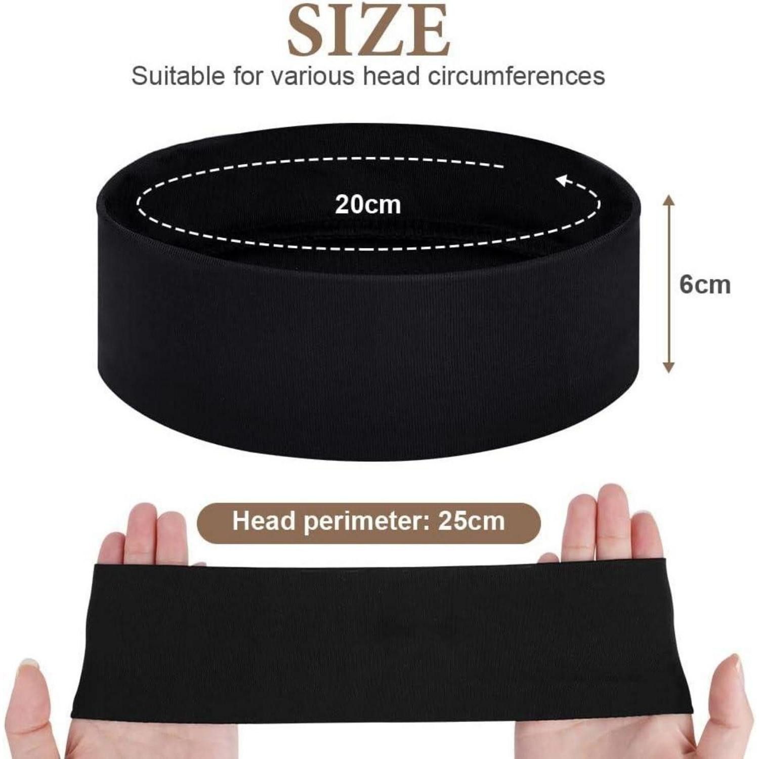 LuxusKollektion Stirnband Sport Stirnbänder Unisex elastisch dünn rutschfest 4er Set