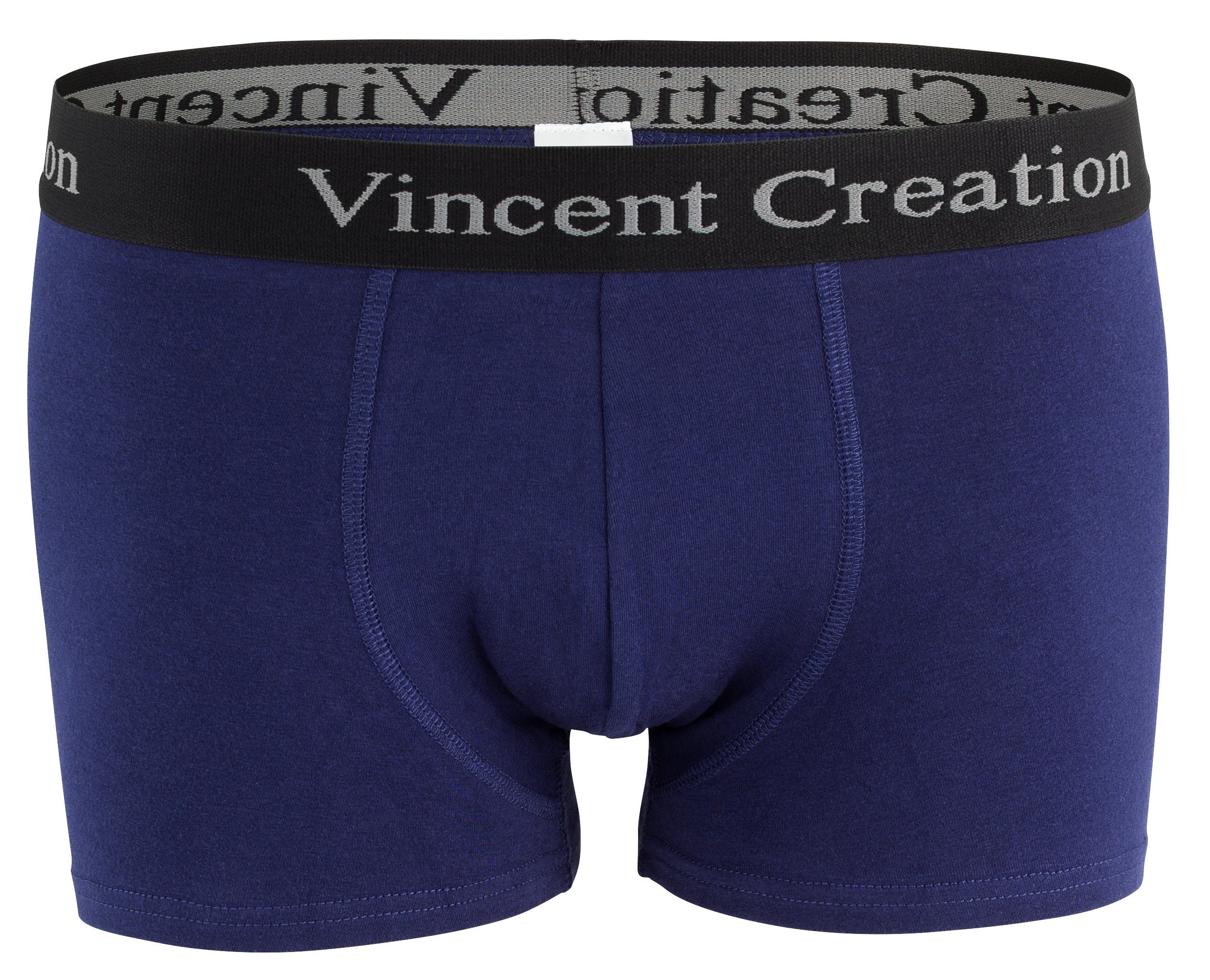 angenehm Baumwollmix Creation® stretchiger Boxershorts (6-St) schwarz/grau/marine Vincent