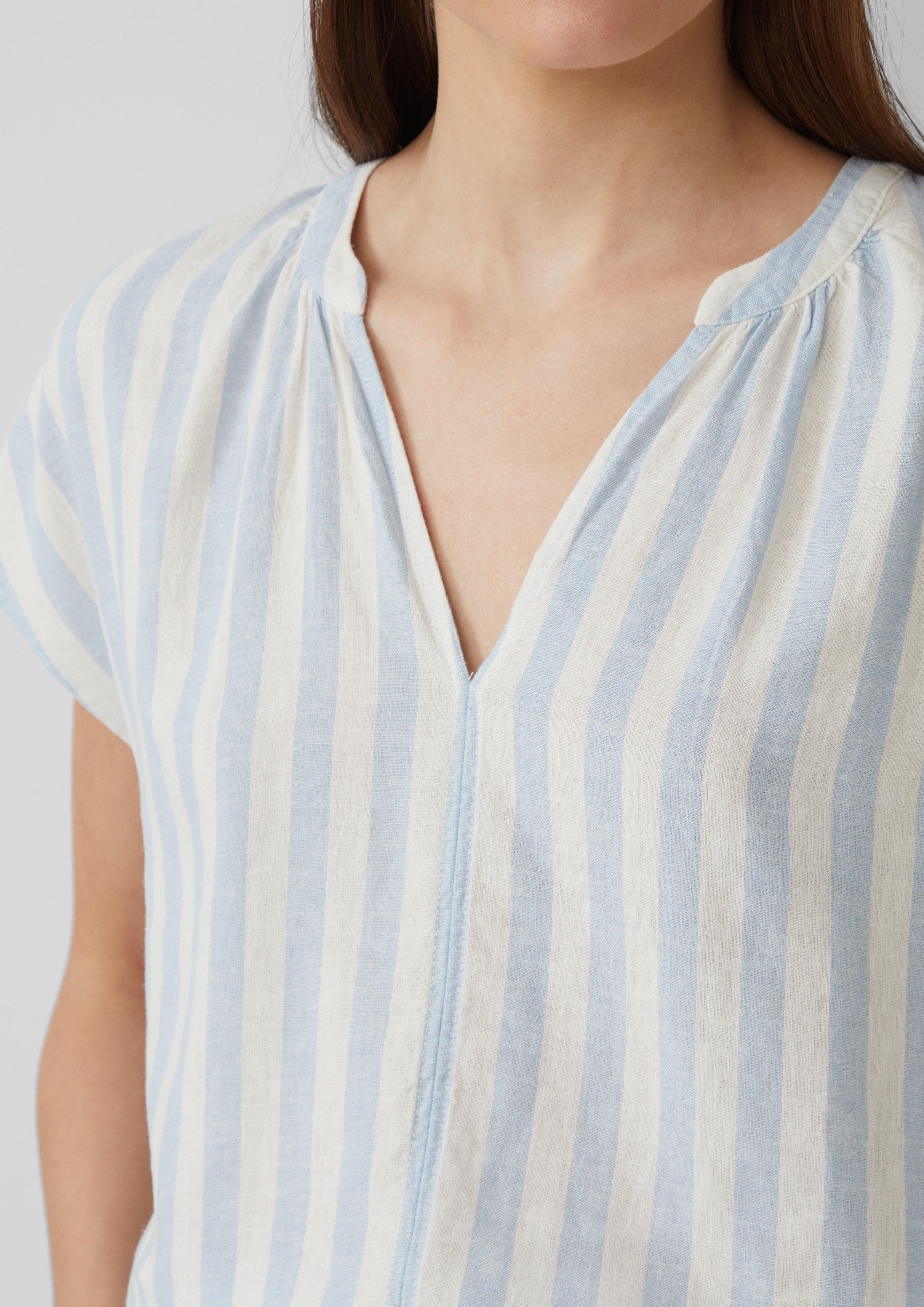 s.Oliver Blusentop Ärmellose Bluse aus Leinenmix günstig online kaufen