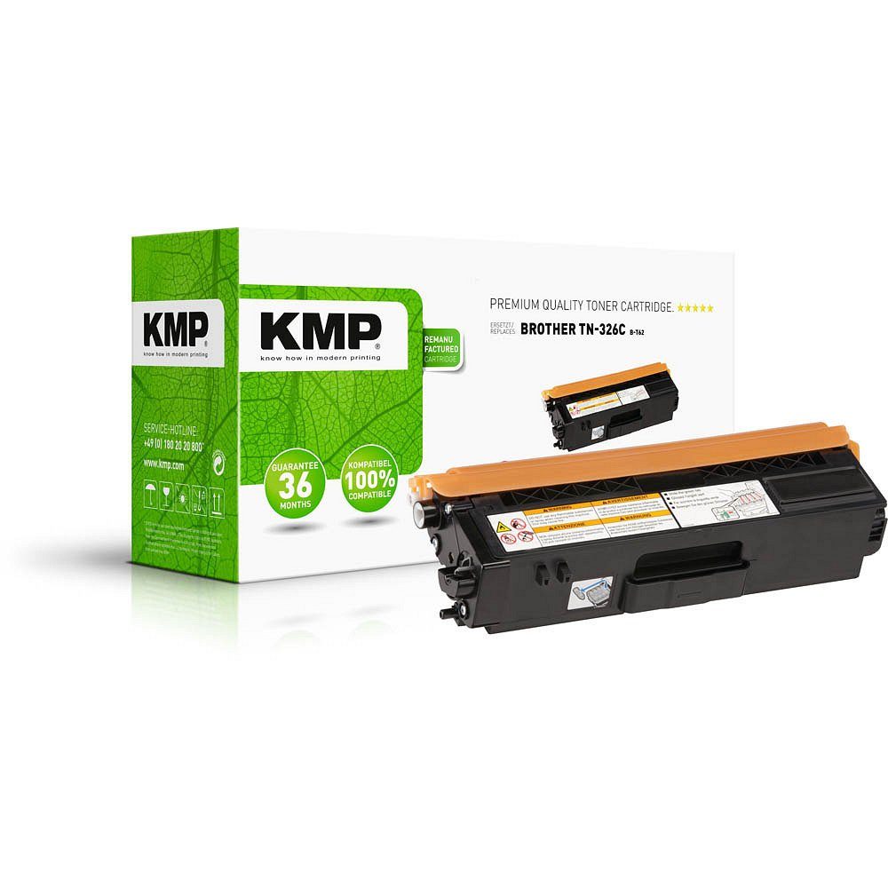 KMP Tonerkartusche 1 Toner B-T62 ERSETZT Brother TN-326 - cyan, (1-St)