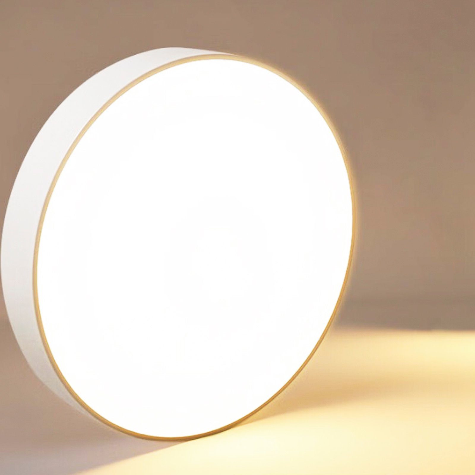 LED Warmweiß 3000K, Runde für Weiß, Leuchte, Ø30*4cm, fest integriert, Schlafzimmer 24W, Küche Wohnzimmer Deckenleuchte Deckenlampe home style