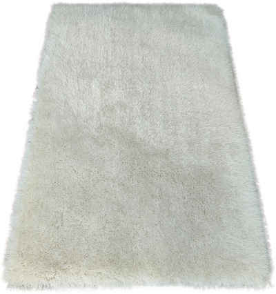 Hochflor-Teppich »Airis«, Bruno Banani, rechteckig, Höhe 65 mm, Uni-Farben, besonders weich durch Microfaser, idealer Teppich für Wohnzimmer & Schlafzimmer