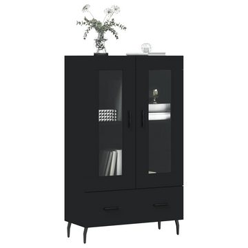 furnicato Sideboard Highboard Schwarz 69,5x31x115 cm Holzwerkstoff